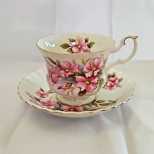 "Wild Rose" Royal Albert cup and saucer.